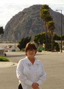 In front of the famous Morro Rock 