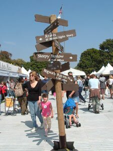 Literary signpost, LA book fest