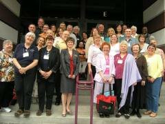 Authors at Murder in the Grove. Photo by Loay Abu-Husein