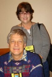 With David Skibbins, who writes the tarot card mysteries